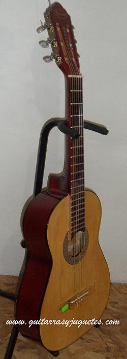 Guitarra económica modelo GTE sin curva de Paracho Vista 2
